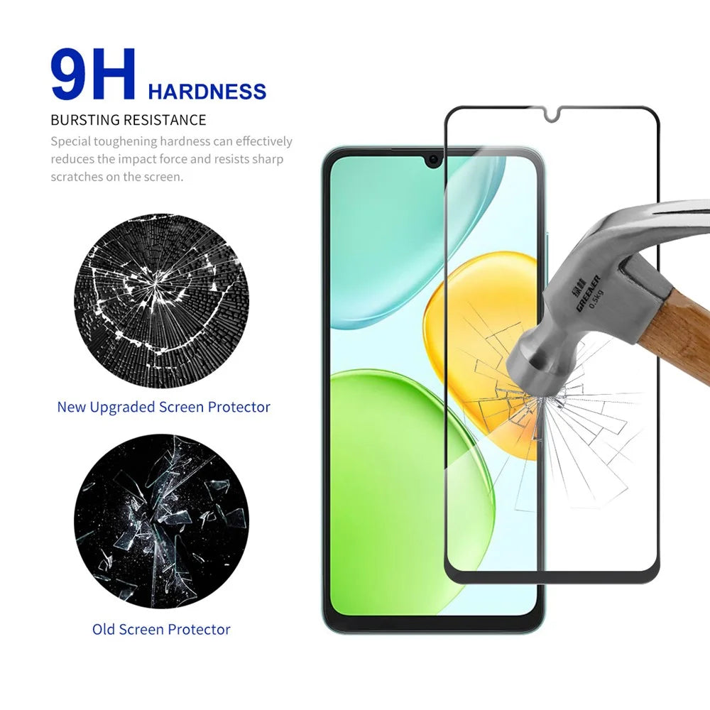RURIHAI 10Pcs For Honor X6d 5G High Aluminium-Silicon Glass Film 0.26mm 2.5D Full Screen Protector - 3
