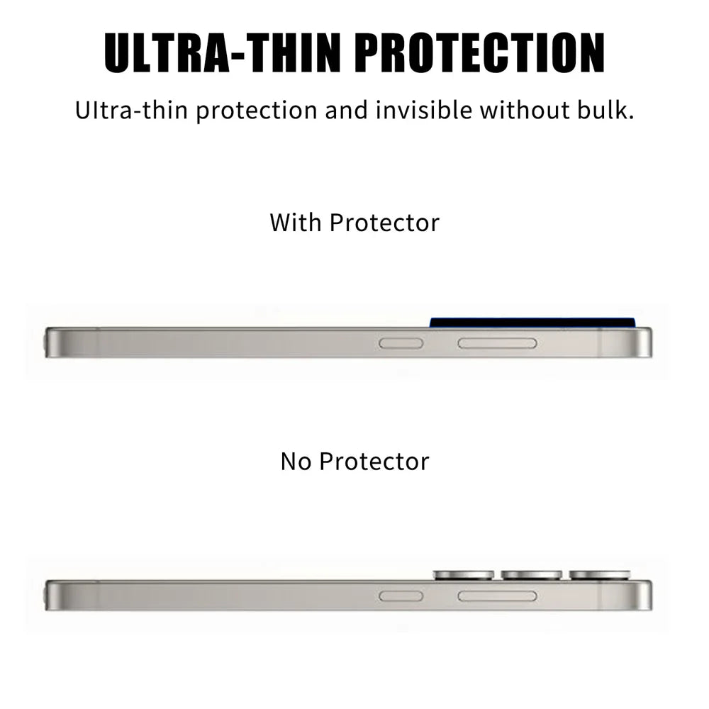 For Samsung Galaxy S25 Ultra Full Cover Camera Lens Protector Silk Print HD Anti Fingerprint AR Tempered Glass Lens Film - Black - 3