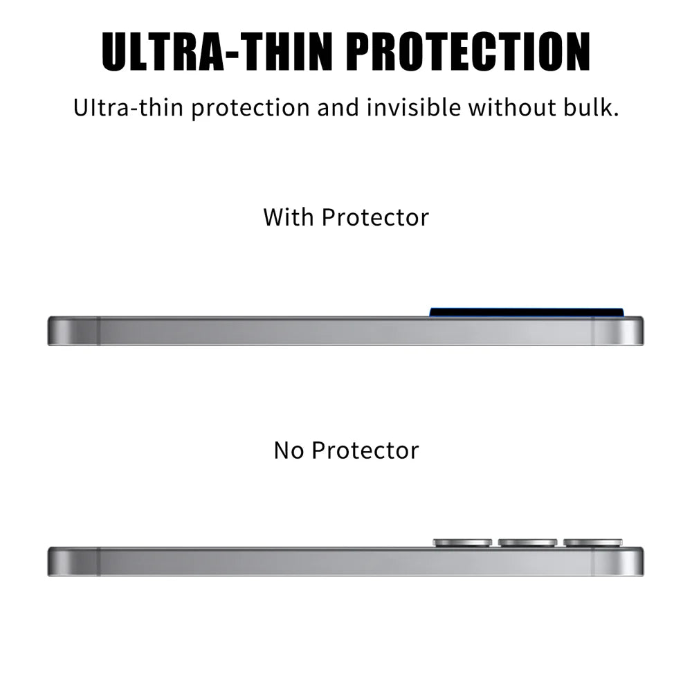 For Samsung Galaxy S25+ Full Cover Camera Lens Protector Silk Print HD Anti Fingerprint AR Tempered Glass Lens Film - Black - 3