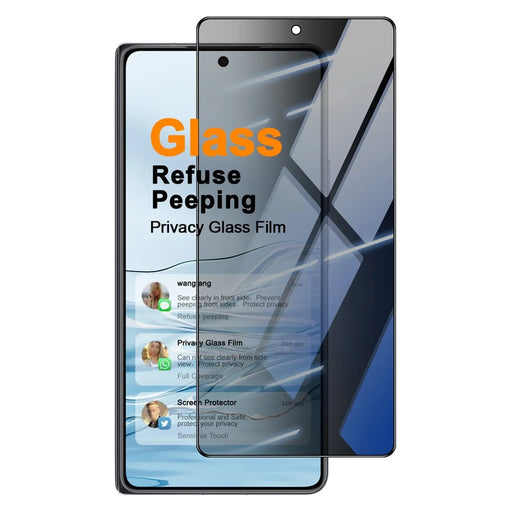IMAK For Honor Magic V6 5G Anti Peep Tempered Glass Screen Protector Full Coverage - Black - 1