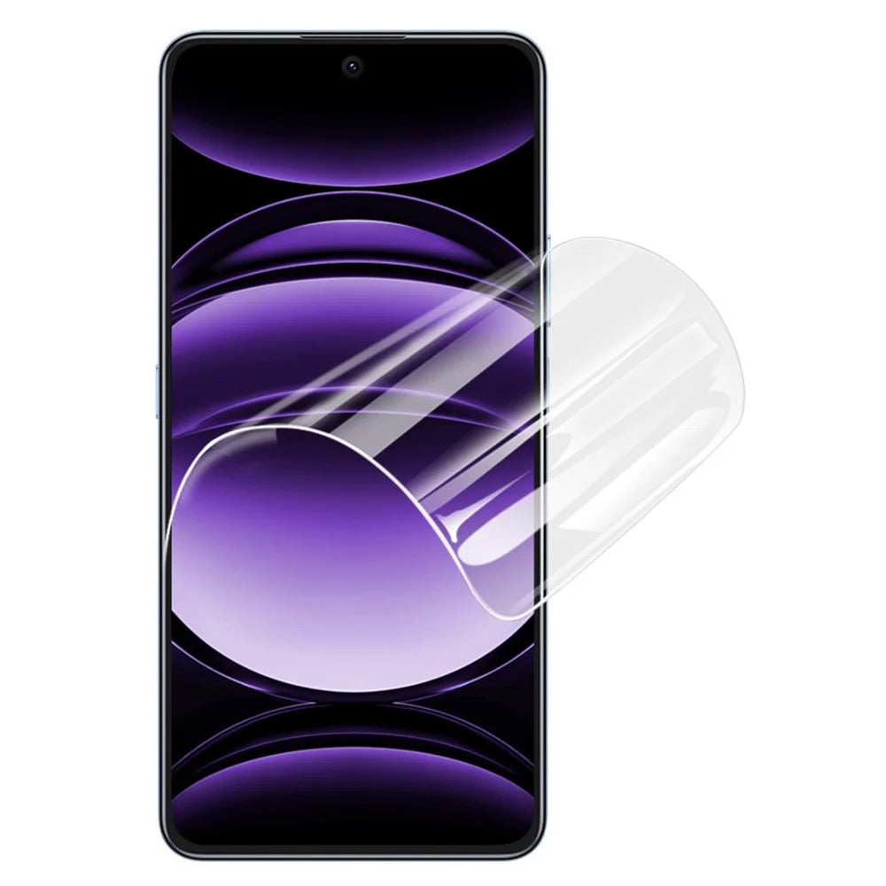 IMAK Hydrogel Film 4th For Honor X8d 4G Full Screen Protector Ultra Clear Full Glue Soft TPU Film (Fingerprint Unlock) - Transparent - 2