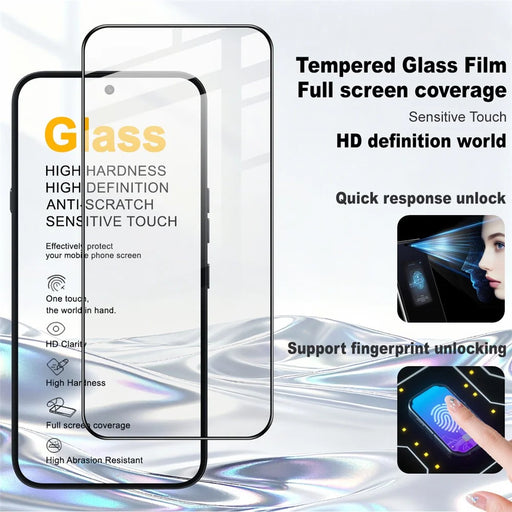IMAK Pro+ Series For Nothing Phone (4a) Pro Screen Protector Full Coverage Tempered Glass Film (Fingerprint Unlock) - Transparent - 2