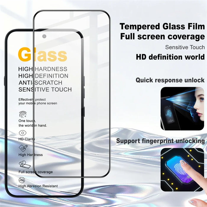 IMAK Pro+ Series For Nothing Phone (4a) Pro Screen Protector Full Coverage Tempered Glass Film (Fingerprint Unlock) - Transparent - 2