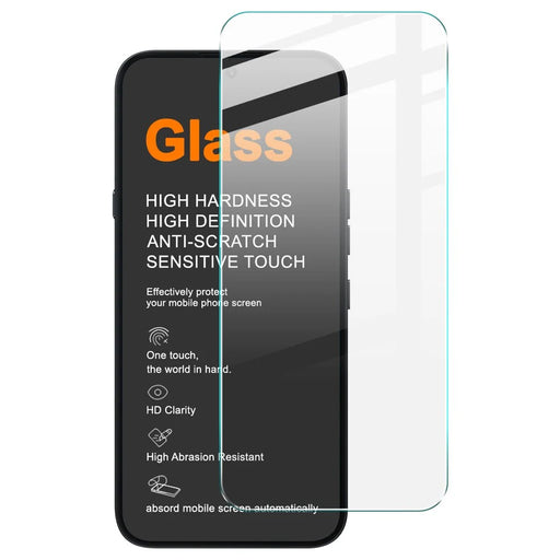 IMAK H Series For Nothing Phone (4a) Pro Screen Protector Tempered Glass Film (Not Complete Coverage) (Fingerprint Unlock) - Transparent - 1