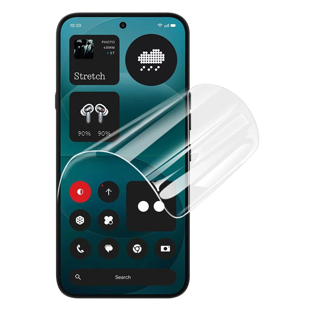 IMAK Hydrogel Film 4th For Nothing Phone (4a) Pro Full Screen Protector Ultra Clear Full Glue Soft TPU Film (Fingerprint Unlock) - Transparent - 1