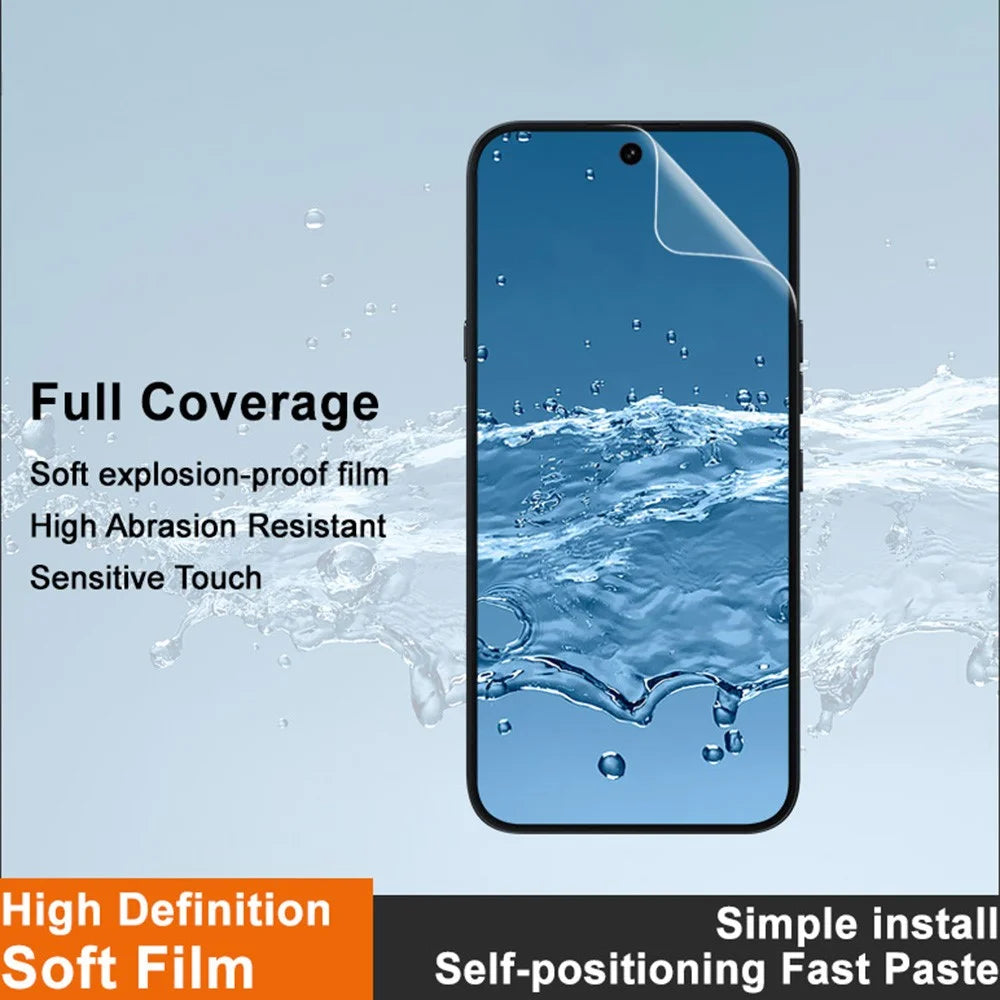 IMAK Hydrogel Film 4th For Nothing Phone (4a) Pro Full Screen Protector Ultra Clear Full Glue Soft TPU Film (Fingerprint Unlock) - Transparent - 3