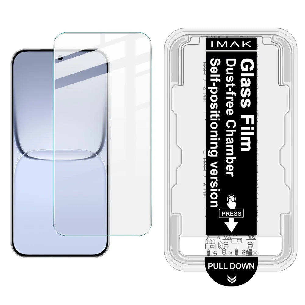 IMAK For Realme Neo8 5G by Leica Tempered Glass Screen Protector with Dust-free Installation Tool (Fingerprint Unlock) (Not Complete Coverage) - Transparent - 1