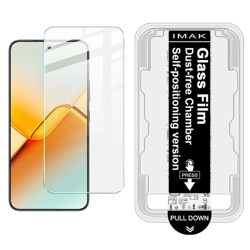 IMAK For Honor Power2 5G by Leica Tempered Glass Screen Protector with Dust-free Installation Tool (Fingerprint Unlock) (Not Complete Coverage) - Transparent - 1