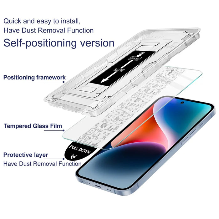 IMAK For Honor Power2 5G by Leica Tempered Glass Screen Protector with Dust-free Installation Tool (Fingerprint Unlock) (Not Complete Coverage) - Transparent - 7