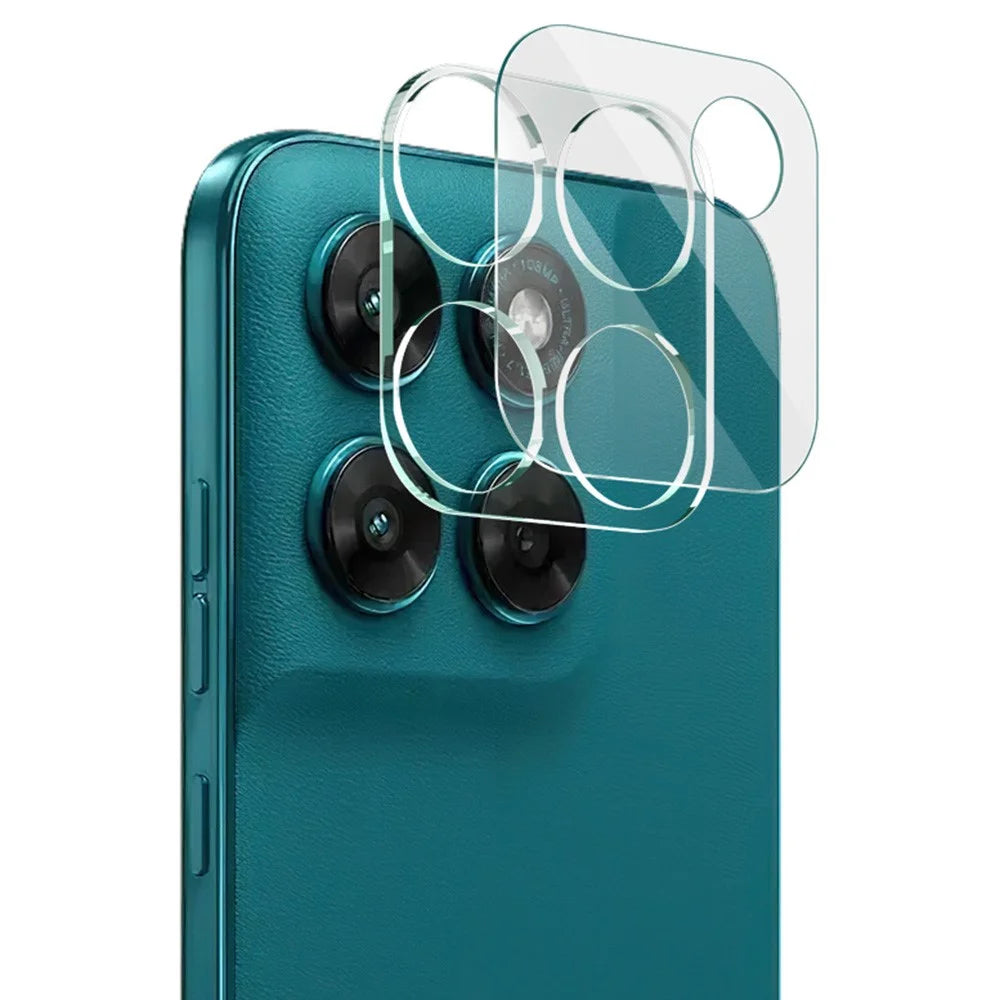 IMAK For Motorola Moto G87 5G / G77 5G / G67 5G / G Max 5G Tempered Glass Full Cover Camera Lens Protector + Acrylic Lens Cap - Transparent - 1