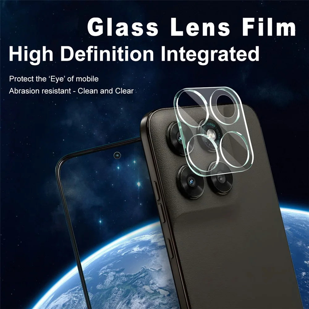 IMAK For Motorola Moto G87 5G / G77 5G / G67 5G / G Max 5G Tempered Glass Full Cover Camera Lens Protector + Acrylic Lens Cap - Transparent - 2