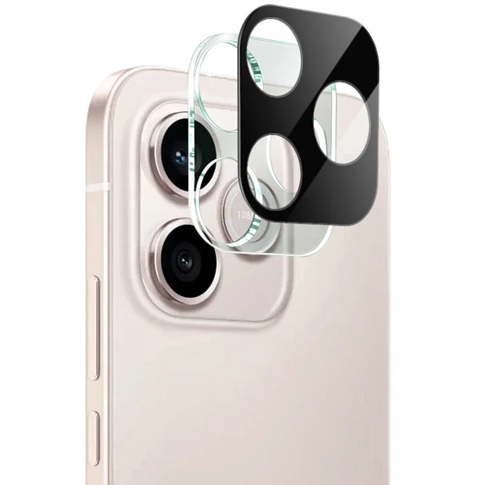 IMAK For Honor 600 Lite 5G Tempered Glass Full Cover Lens Film + Acrylic Cap - Black - 1