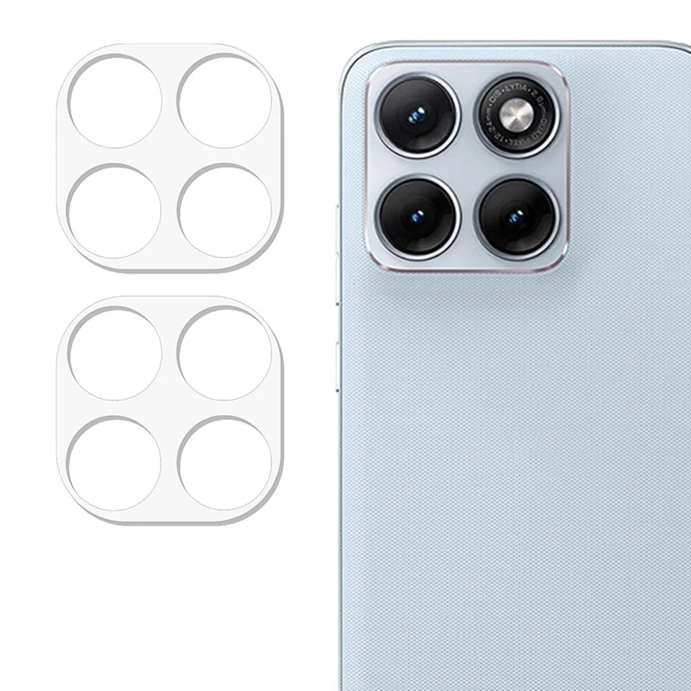 2Pcs For Motorola Edge 70 Fusion+ 5G / Edge 70 Fusion 5G Full Coverage Camera Lens Protector 3D Arc Edge Anti-Scratch Tempered Glass Lens Film - Transparent - 1