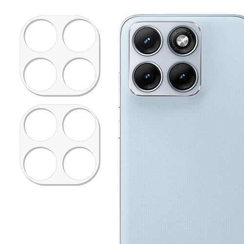2Pcs For Motorola Edge 70 Fusion+ 5G / Edge 70 Fusion 5G Full Coverage Camera Lens Protector 3D Arc Edge Anti-Scratch Tempered Glass Lens Film - Transparent - 1