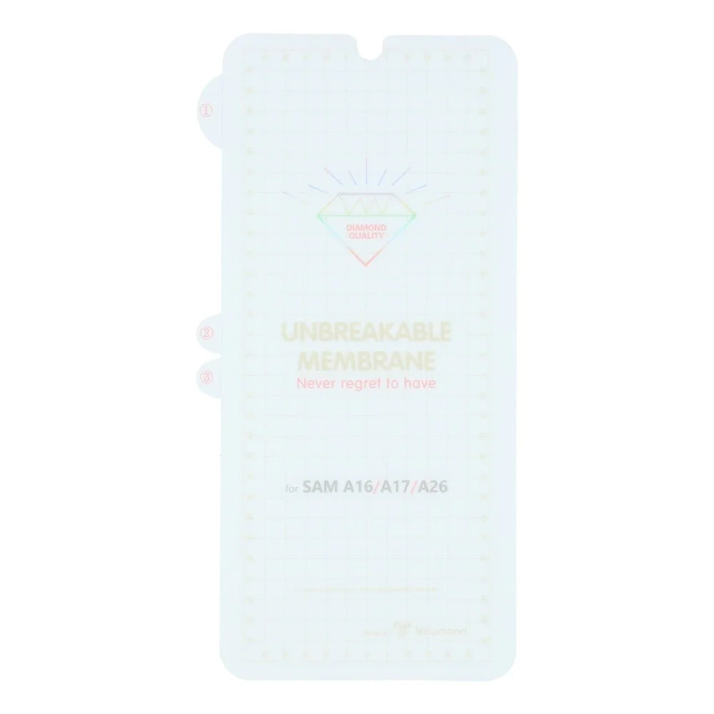 PET Full Screen Film for Samsung Galaxy A18 5G / A18 4G / A17 5G / A17 4G / A26 5G / A16 5G / A16 4G HD Clear Hydrogel Screen Protector - Transparent - 3