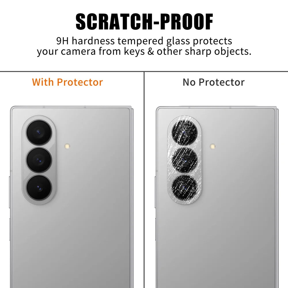 For Samsung Galaxy Z Fold7 5G Full Cover Camera Lens Protector High Definition Anti Fingerprint AR Tempered Glass Lens Film - Transparent - 4