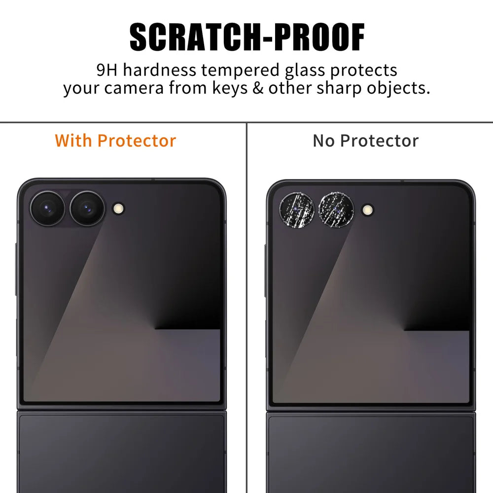 For Samsung Galaxy Z Flip7 5G Full Cover Camera Lens Protector High Definition Anti Fingerprint AR Tempered Glass Lens Film - Transparent - 4