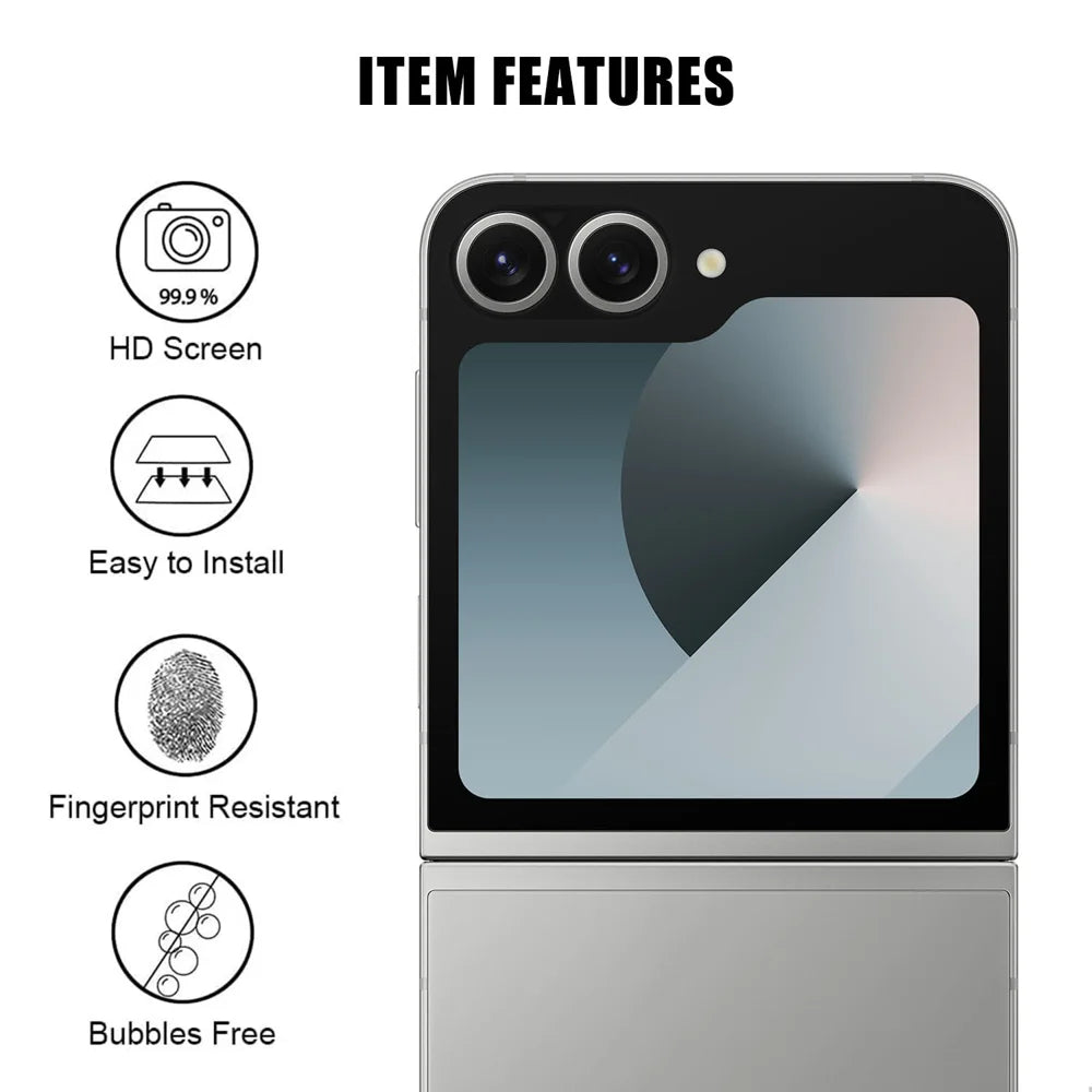 For Samsung Galaxy Z Flip6 5G / Galaxy Z Flip7 FE 5G Full Cover Camera Lens Protector High Definition Anti Fingerprint AR Tempered Glass Lens Film - Transparent - 2