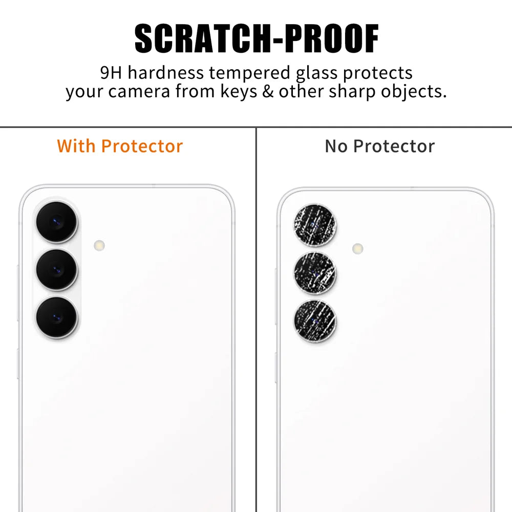 For Samsung Galaxy S24 FE Full Cover Camera Lens Protector High Definition Anti Fingerprint AR Tempered Glass Lens Film - Transparent - 4