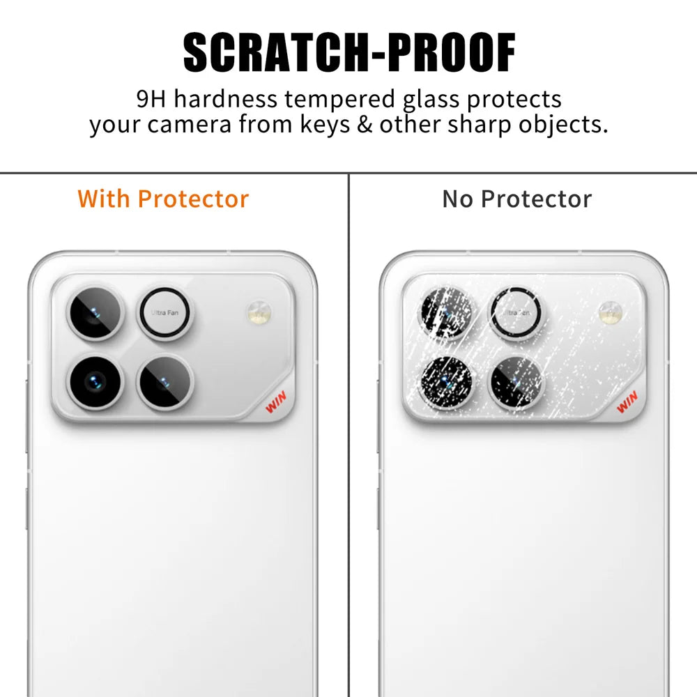 For Honor Win RT 5G / Honor Win 5G Full Cover Camera Lens Protector High Definition Anti Fingerprint AR Tempered Glass Lens Film - Transparent - 4