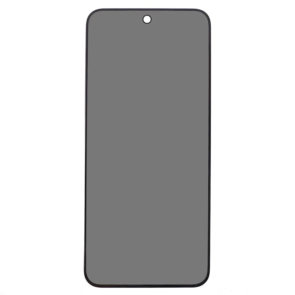 For Google Pixel 10a Anti Spy Privacy Screen Protector 2.5D Arc Edge Full Glue Full Cover High Aluminium-silicon Glass Film (Fingerprint Unlock) - Black - 2