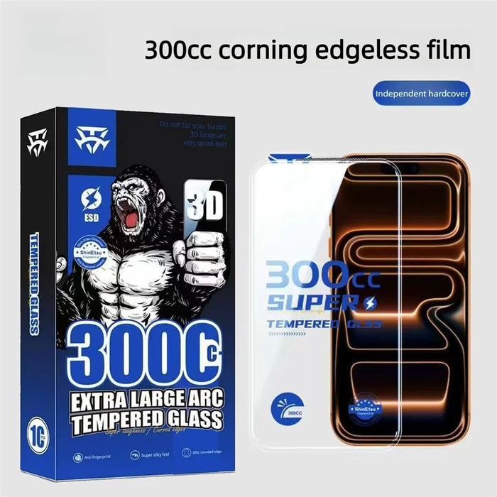 10Pcs for iPhone 18 Pro Max / 17 Pro Max Tempered Glass Film 9H+ 300CC Edgeless Anti Static HD Full Screen Protector - Transparent - 2