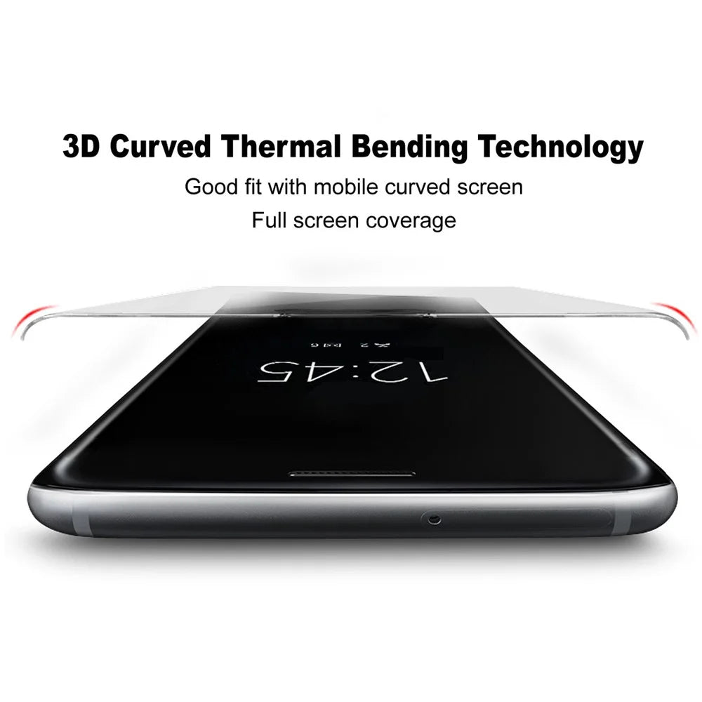 IMAK Full Screen Protector For Motorola Edge 70 Pro 5G / Edge 70 Pro+ 5G / Edge 70 Fusion 5G 3D Curved Edge Side Glue Tempered Glass Film (Fingerprint Unlock) - Black - 3