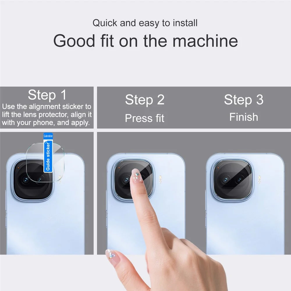 IMAK For vivo iQOO Z11 Turbo 5G Camera Lens Protector Slim Tempered Glass Full Coverage Lens Film - Transparent - 6