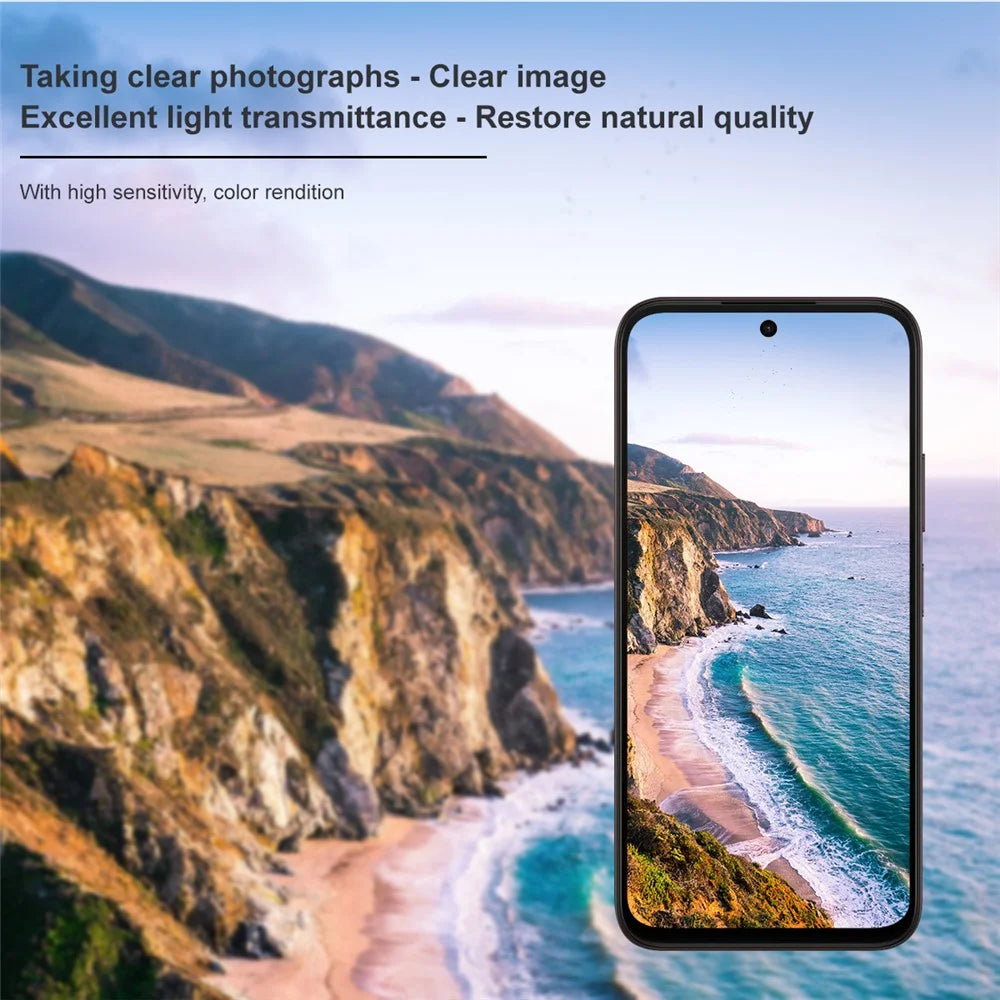 IMAK For Oppo A6 Pro 5G (India) Camera Lens Protector Slim Tempered Glass Full Coverage Lens Film - Transparent - 5
