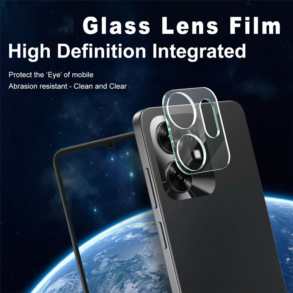 IMAK For Honor X6d 5G / 500 Smart 5G Tempered Glass Full Cover Camera Lens Protector + Acrylic Lens Cap - Transparent - 2