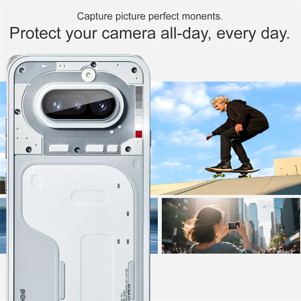 IMAK For Nothing Phone (4a) Camera Lens Protector Tempered Glass HD Clear Full Cover Lens Film - Black - 4
