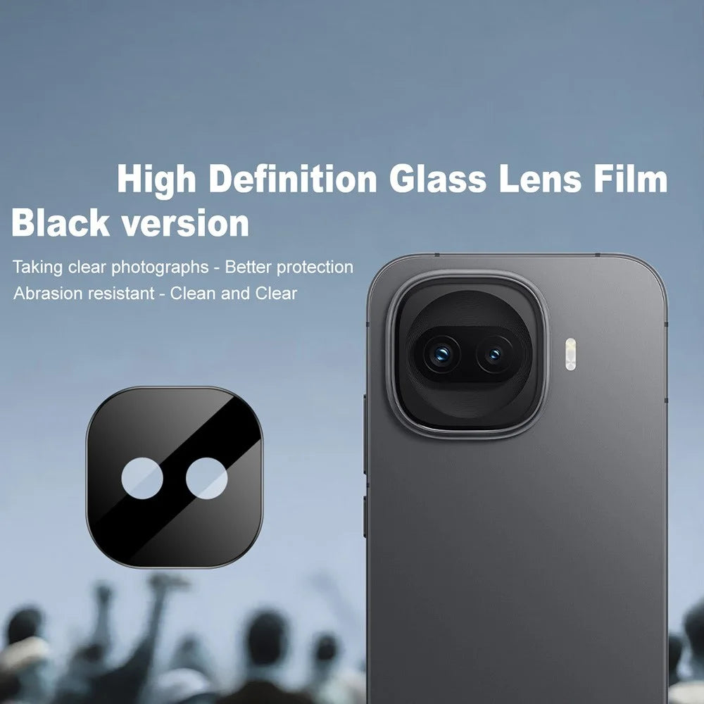 IMAK For vivo iQOO 15R Camera Lens Protector Tempered Glass HD Clear Full Cover Lens Film - Black - 2