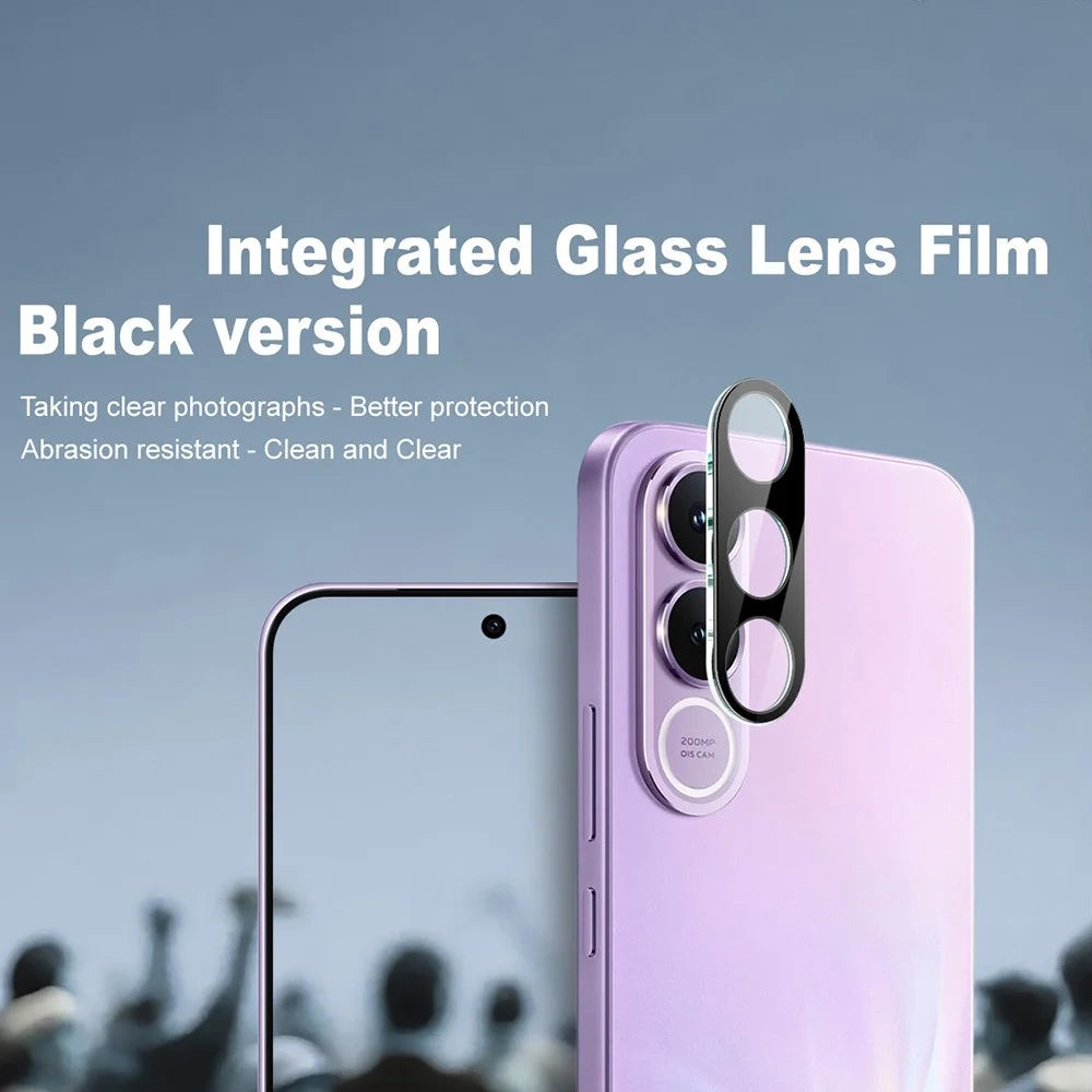 IMAK For vivo V70 FE 5G Tempered Glass Full Cover Lens Film + Acrylic Cap - Black - 2