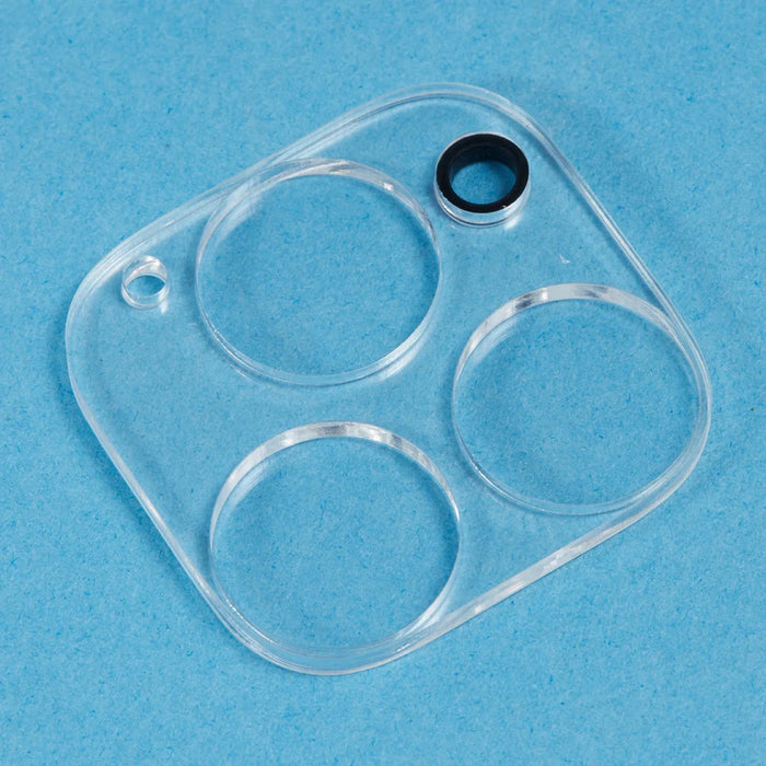 For iPhone 15 Pro Max / iPhone 15 Pro Camera Lens Protector Integrated High Aluminium-Silicon Glass Lens Film - Transparent - 4