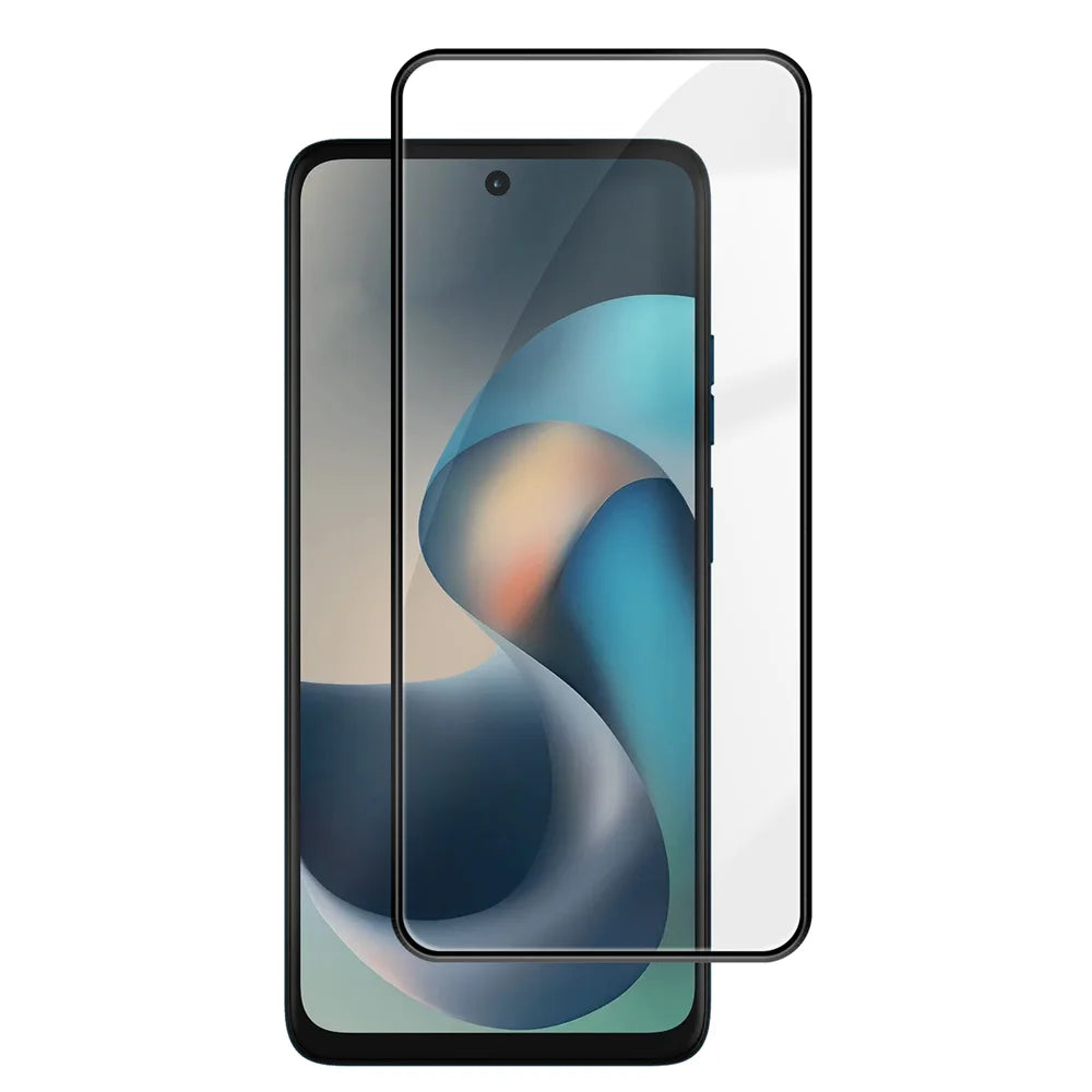 For Motorola Moto G57 5G HD Full Screen Protector Silk Printing Black Edge High Aluminium-silicon Glass Film - As Shown - 1