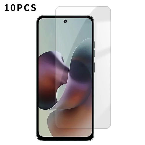 For Motorola Moto G36 5G 10Pcs HD Screen Protector High Aluminium-silicon Anti-fingerprint Tempered Glass Film (Not Complete Covering) - As Shown - 1