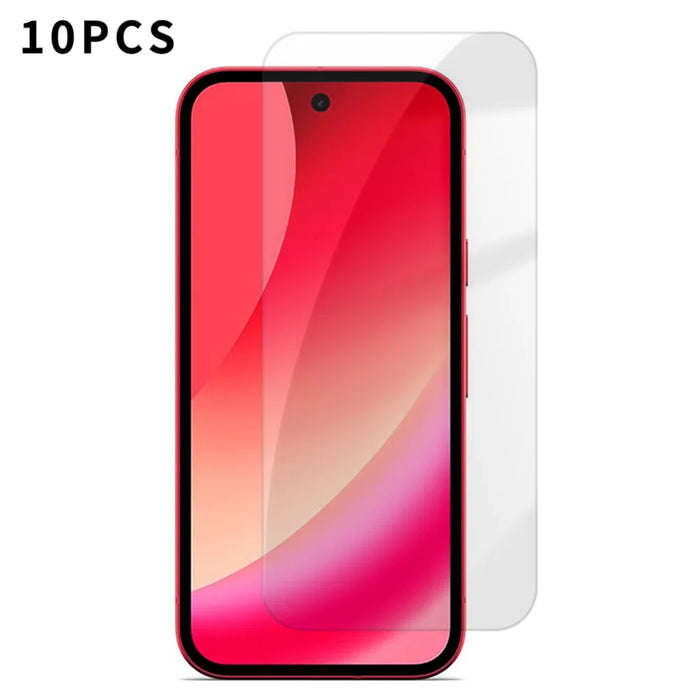 For Google Pixel 10a 10Pcs HD Screen Protector High Aluminium-silicon Anti-fingerprint Tempered Glass Film (Not Complete Covering) - As Shown - 1