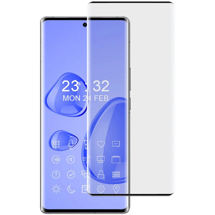 IMAK For vivo X90 Pro+ 5G Anti-scratch 3D Curved Tempered Glass Film Side Glue Ultra Clear Full Coverage Screen Protector - 1