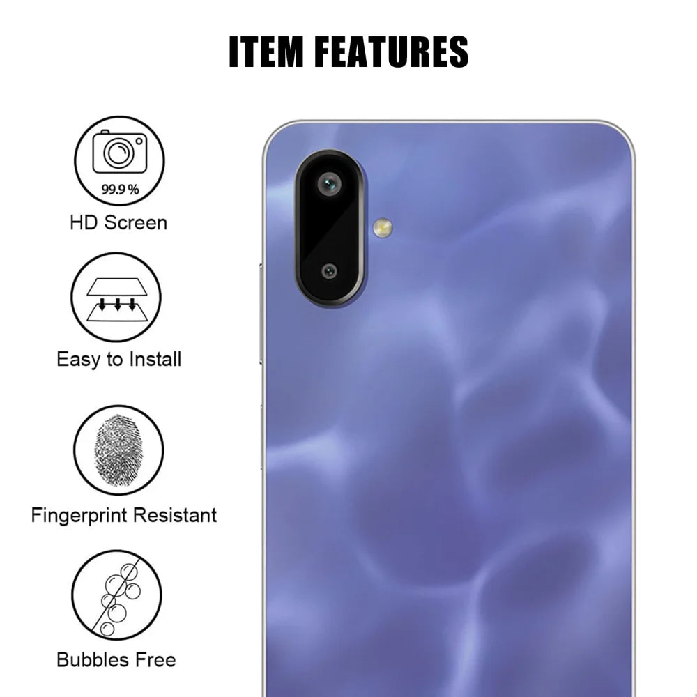 For Samsung Galaxy F06 5G / Galaxy M06 5G Full Cover Camera Lens Protector High Definition Anti Fingerprint AR Tempered Glass Lens Film - Transparent - 2