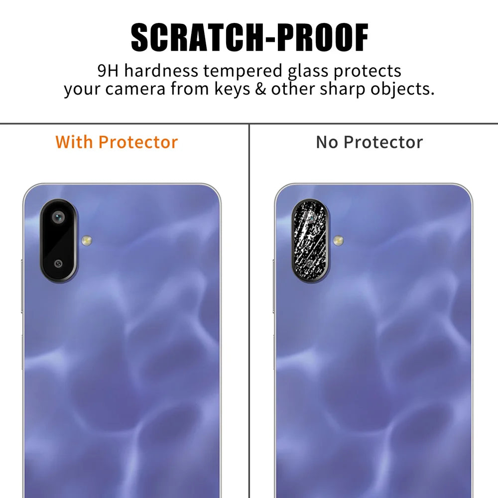 For Samsung Galaxy F06 5G / Galaxy M06 5G Full Cover Camera Lens Protector High Definition Anti Fingerprint AR Tempered Glass Lens Film - Transparent - 4