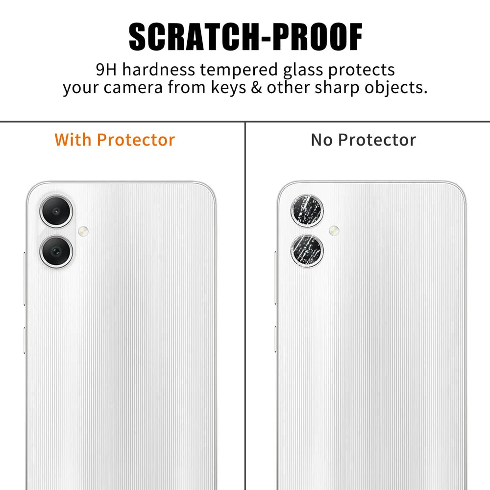 For Samsung Galaxy A05 4G Full Cover Camera Lens Protector High Definition Anti Fingerprint AR Tempered Glass Lens Film - Transparent - 4