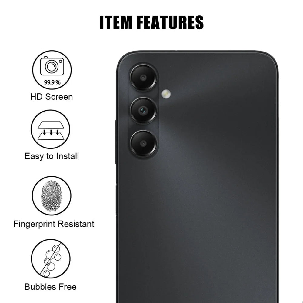 For Samsung Galaxy A05s 4G Full Cover Camera Lens Protector High Definition Anti Fingerprint AR Tempered Glass Lens Film - Transparent - 2