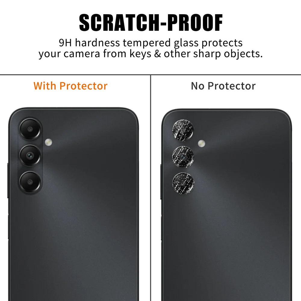 For Samsung Galaxy A05s 4G Full Cover Camera Lens Protector High Definition Anti Fingerprint AR Tempered Glass Lens Film - Transparent - 4