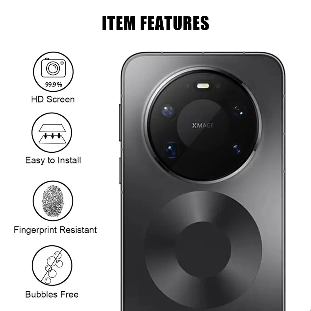 For Huawei Mate 80 Pro Max Full Cover Camera Lens Protector High Definition Anti Fingerprint AR Tempered Glass Lens Film - Transparent - 2
