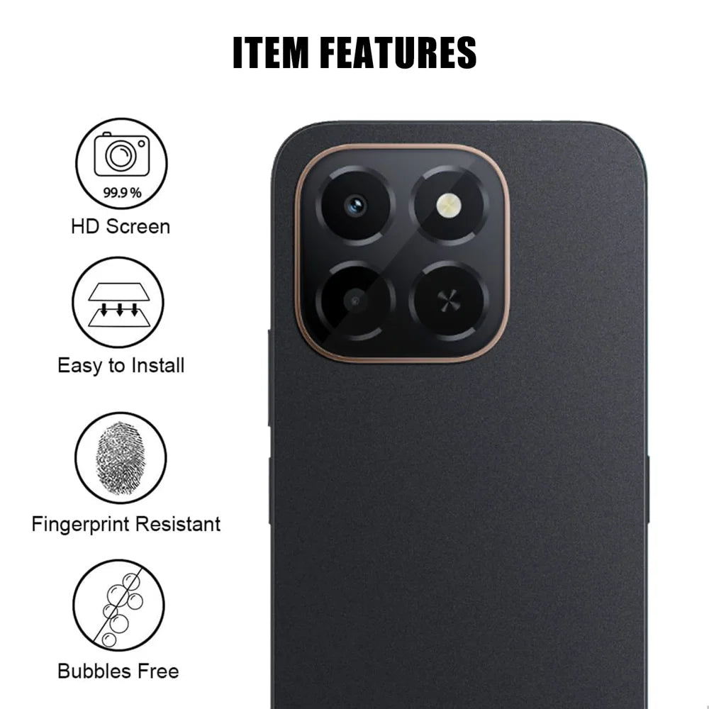For Honor X6c 4G Full Cover Camera Lens Protector High Definition Anti Fingerprint AR Tempered Glass Lens Film - Transparent - 2