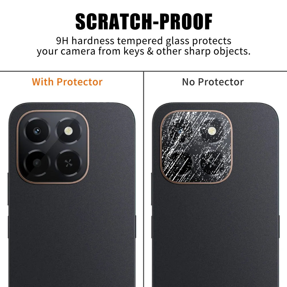 For Honor X6c 4G Full Cover Camera Lens Protector High Definition Anti Fingerprint AR Tempered Glass Lens Film - Transparent - 4
