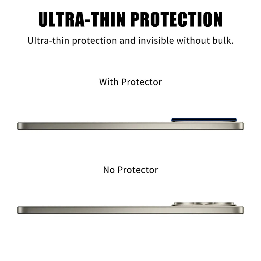 For Realme P4 5G Full Cover Camera Lens Protector High Definition Anti Fingerprint AR Tempered Glass Lens Film - Transparent - 3