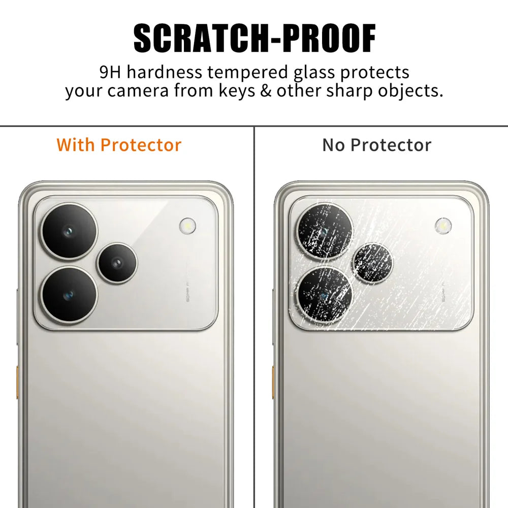 For Realme P4 5G Full Cover Camera Lens Protector High Definition Anti Fingerprint AR Tempered Glass Lens Film - Transparent - 4