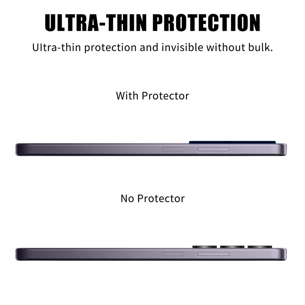 For Oppo K13x 5G Full Cover Camera Lens Protector High Definition Anti Fingerprint AR Tempered Glass Lens Film - Transparent - 3