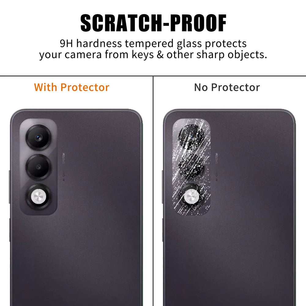 For Oppo K13x 5G Full Cover Camera Lens Protector High Definition Anti Fingerprint AR Tempered Glass Lens Film - Transparent - 4